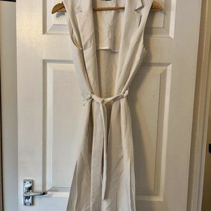 Miss Selfridge white duster waistcoat jacket size 10